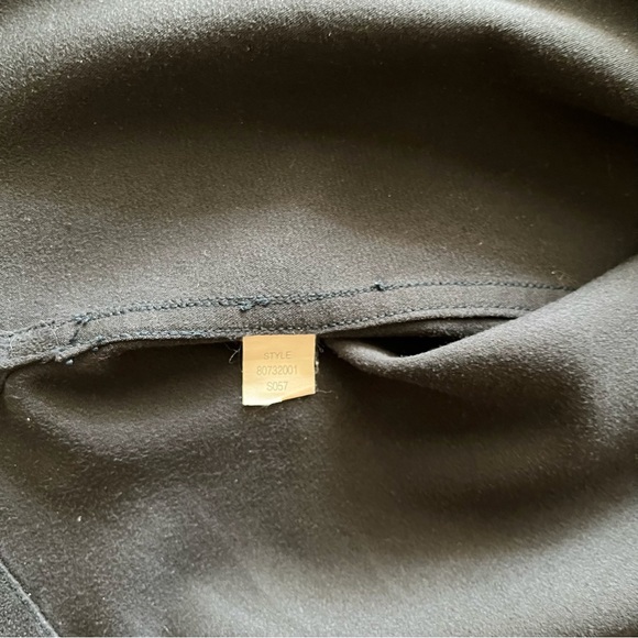 Claiborne Faux Suede Black Button Down Size Large Long Sleeve Shirt - Picture 5 of 7